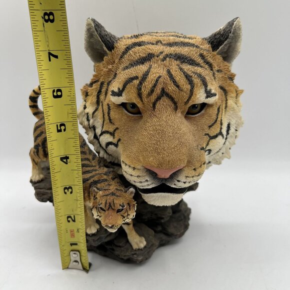 Vintage Bengal Tiger Bust & Full Body RARE Statue Collectible Wildlife Decor - Picture 10 of 12
